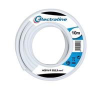 Câble domestique H05VV-F blanc 2,5mm² 10m - ELECTRALINE - 20607085J
