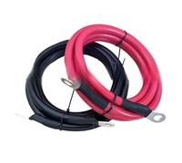 Câble d'onduleur de batterie 10 16 25 35 mm², connecteur de fil de cuivre toronné avec câble de raccordement à la terre à souder 1.2/1.5/1.8/2.5/3/5M(Two,M10-M10_2AWG 35MM2_1.5M)