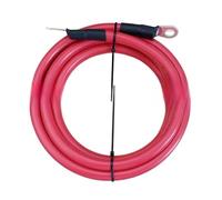 Câble d'onduleur de batterie 10 16 25 35 mm², connecteur de fil de cuivre toronné avec câble de raccordement à la terre à souder 1.2/1.5/1.8/2.5/3/5M(Red,M6-M6_2AWG 35MM2_3.0M)