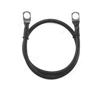 Câble d'onduleur de Batterie 16 mm2, Fils en cuivre étamé, connecteur 6AWG 20cm 30cm 50cm, Fil de Connexion for énergie Solaire(Black,100cm,M6-M6)