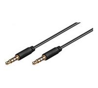 Câble double jack 3.5 mm Noir - 4 points - 0,5 m Noir