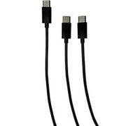 Steelplay Câble de charge et données Double Play & Charge USB-C mâle-mâle 3 m noir pour DualSense PS5