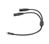 Câble Double XLR Mâle à Séparateur en Y de 3,5 Mm, Câble de Connexion pour Microphone à Interconnexion Auxiliaire XLR Mâle à Mini-Jack 1/8 Pouce - 1,6 Pied