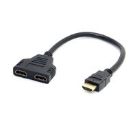 Câble doubleur convertisseur port HDMI 1080P mâle vers 2 port HDMI femelle Noir pour Lenovo ThinkPad Z13 Gen 1-Visiodirect-