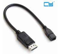 Câble DP mâle vers Mini DP DisplayPort femelle pour écrans HDTV, 20cm