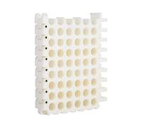 Cable Dresser Tool 48-Hole, Bundler and Organizing Tool for Data Center, Server Rooms and Machine Room Wire Management and Organizer (6 holes x 8 rows, White)