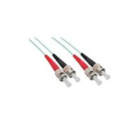 Câble duplex optique en fibre ST / ST 50 / 125µm OM3 0.5m