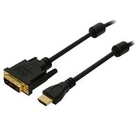 Cable DVI-D -18+1- male HDMI male 2m - Noir