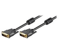 Cable DVI-D male des deux cotes 1.8m noir