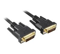 Câble DVI-D - SHARKOON - 1009114 - 2 m - Connecteur DVI - Garantie 1 an