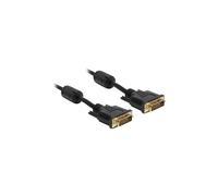 Câble DVI - DELOCK - 83192 - DVI-D (M) - 5 m - Noir - Vis moletées
