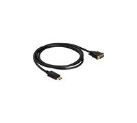 Câble DVI DeLOCK - DisplayPort (M) vers DVI-D (M) - 1m - Vis moletées