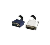 Câble DVI-I mâle VGA HD15 mâle 1.8m