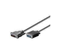 Câble DVI-I/VGA FullHD, Nickelé, 2m Longueur