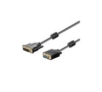 Akyga Câble adaptateur AK-AV-03 HD-15 (VGA) mâle vers DVI-I mâle 1,8 m noir
