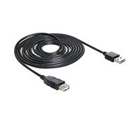 DeLOCK EASY-USB 2.0-A - USB 2.0-A, 5m câble USB USB A Noir