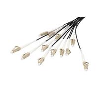 - Câble éclaté - LC/UPC multimode (P) pour LC/UPC multimode (P) - 150 m - fibre optique - 50 / 125 microns - OM4 - sans halogène, intérieur/extérieur