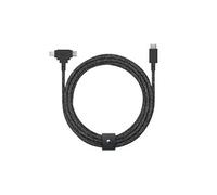 Câble Eco Belt USB-C vers USB-C/Lightning - 1.8m Cosmo Noir