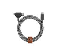 Câble Eco Belt USB-C vers USB-C/Lightning - 1.8m Zèbre NATIVE UNION Multicolore