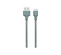 Câble Eco-conçu USB A/microUSB 2.1A 2m FastCharge 10.5W Night Green Just Green