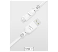 Câble Eco-conçu USB A / USB C 3A 2m PD 60W Blanc Just Green