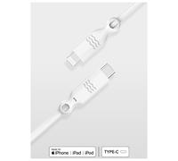 Câble Eco-conçu USB C / Lightning 3A 1.2m PD 60W Blanc Just Green