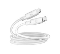 Câble Écologique Lightning Intensité 3a 2m Recyclable Just Green Blanc