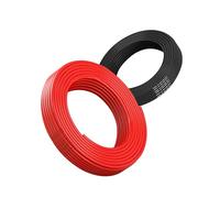 Câble électrique 14AWG 2mm² 2×10M, câble flexible rouge noir, câble en cuivre étamé sans oxygène résistant à haute température 600V pour batterie de voiture, lampe LED, panneau solaire (14/2-10M).