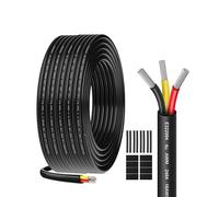 Câble électrique 16AWG 3 x 1,3mm² UL2464-20 mètres-Câble 3 conducteurs en cuivre étamé-300V-Idéal pour éclairage LED automobile,éclairage domestique et appareils extérieurs