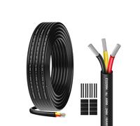 Câble électrique 16AWG 3 x 1,3mm² UL2464-5 mètres-Câble 3 conducteurs en cuivre étamé-300V-Idéal pour éclairage LED automobile,éclairage domestique et appareils extérieurs