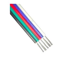 Câble électrique à 5 Broches, 5/10/20/30/50/100m, 22, 20, 18awg, Fils d'extension Flexibles for Bande Lumineuse 3528 5050 RGBW(10m,22AWG)