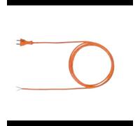 Câble électrique Bachmann 244.875 Orange 3m, 250V 16A, Connecteur Mâle Droit, 2 âmes 1mm², Diamètre 6.8mm, Gaine PUR/Caoutchouc