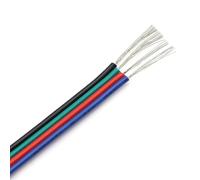 câble électrique, Câble d'éclairage RVB 5050, connecteur 18 AWG, fils électriques 5 m/10 m, câble 2/3/4/5/6 broches(4pin,5m)