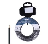 Câble électrique - EDM - H07Z1-K - 1,5 mm² - Noir - 25 m - Flexible - Sans halogène