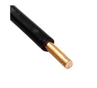 Câble électrique en cuivre dur solide PVC, 5-9m, fils électriques, noir et rouge, rallonge à noyau unique, 20awg, 18awg, 16awg, 14awg, 12awg, 10awg(BV-Black 8m,14 AWG)
