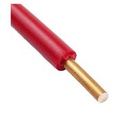 Câble Électrique En Fil De Cuivre Solide 1 À 20m, Cordon D'alimentation PVC Noyau Unique, Câblage Dur Dissimulé(BV-Red,10m14 AWG)