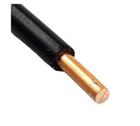 Câble Électrique En Fil De Cuivre Solide 1 À 20m, Cordon D'alimentation PVC Noyau Unique, Câblage Dur Dissimulé(BV-Black,20m12 AWG)