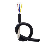 câble électrique en PVC, Câble de commande flexible TRVVSP à 6 conducteurs, 0,3 1,5 mm², cuivre étamé, blindage EMI, isolation PVC, 300 V, for automobiles et machines(100ft,0.3mm2-6c)