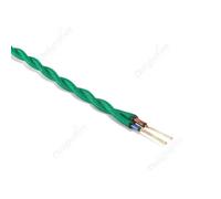 Câble Électrique En Tissu Torsadé Vintage À 2 Broches,18awg,Recouvert De Grille De Blanc Ateur De Couleurs,Pour Projets De Bricolage,Lampe - Type Dark Green-50m