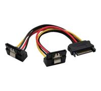 Câble électrique en Y SATA - INLINE - 0,15m - 2x SATA mâle - Connecte 2 périphériques SATA