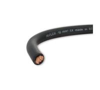 CABLE ELECTRIQUE EXTRA SOUPLE BATTERIE SOUDAGE NOIR 10 mm² - 5 METRES