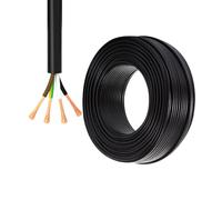 Câble Électrique Flexible H05VV-F 4 Conducteurs 0.5-2.5mm² - Cuivre Sans Oxygène, for Domotique, Sécurité, CNC, Usage Industriel, 15/45/90FT(15ft,2.5mm²)