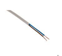 Câble électrique H03VVH2-F 2x0,75mm² blanc - 10m - Zenitech