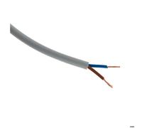 Zenitech Câble d'alimentation électrique H05VV-F 2x1mm² Gris - 10m