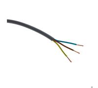 Zenitech Câble d'alimentation H05VV-F 3G2,5mm² souple et résistant pour usage intérieur 10 m gris