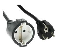 Câble électrique - INLINE - 16405 - 5 m - Noir, Blanc - 230 V