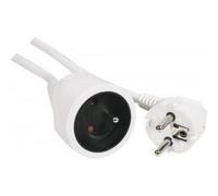 Perel Tools Rallonge H05VV-F 3G1.5 10 m 16 A/230 V 3500 W Type E/F Usage intérieur Blanc