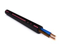 Câble électrique rigide R2V 2x1,5 mm² 50m noir