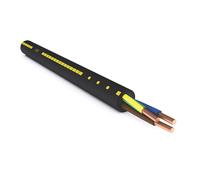 Câble électrique rigide R2V 3G2,5mm² 300m touret, noir