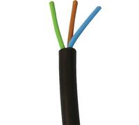 Câble électrique - RO2V - 3G6mm² - Noir - Couronne - Rond